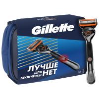 Gillette - Подарочный набор ProGlide Power (Станок для бритья Fusion5 ProGlide Power + 1 сменная кассета + косметичка)