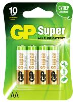 GP Batteries - Батарейки алкалиновые Super LR06 AA 4шт блистер