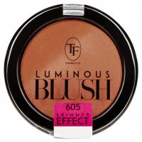 TF cosmetics - Румяна пудровые с шиммер эффектом, тон 605 Розовый янтарь