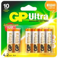 GP Batteries - Батарейки алкалиновые Ultra LR06 AA 6шт блистер	