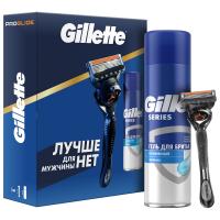 Gillette - Подарочный набор ProGlide (Станок для бритья + Гель для бритья 200мл)
