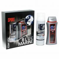 Фестива - Набор мужской Blue Marine Sport (Гель для душа 250мл+Пена для бритья 200мл)