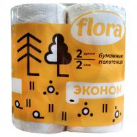 Flora - Полотенца бумажные 2 рулона
