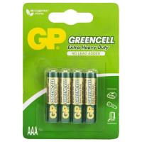 GP Batteries - Батарейки солевые Greencell R03 AAA 4шт блистер