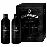 Q.P. - Подарочный набор №1121 Ambassador Dark (Шампунь-кондиционер для волос 250мл + Гель для душа 250мл) 