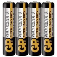 GP Batteries - Батарейки солевые R03 AAA 4шт черные