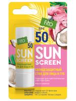fito косметик - Sun Screen Солнцезащитный Стик для лица и губ SPF50 4,5г