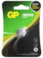 GP Batteries - Литиевая дисковая батарейка CR2016 1шт блистер
