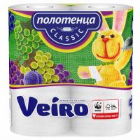 Veiro - Полотенца бумажные Classic 2-слойные белые 2 рулона