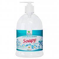 Clean&Green - Soapy Крем-мыло жидкое увлажняющее Альпийский луг 500мл дозатор