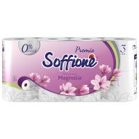 Soffione - Premio Туалетная бумага Romantica Magnolia 3 слоя 8 рулонов