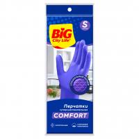 Big City Life - Перчатки латексные суперчувствительные Comfort, размер S, фиолетовые
