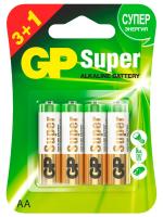 GP Batteries - Батарейки алкалиновые Super LR06 AA 4шт