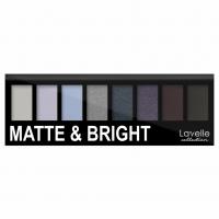 Lavelle - Matte & Bright Палетка теней для век, тон 02 серо-голубые тона