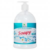 Clean&Green - Soapy Крем-мыло жидкое увлажняющее Альпийский луг 1000мл дозатор