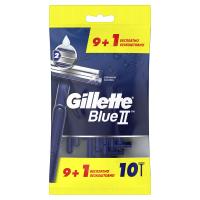 Gillette - Станки для бритья одноразовые Blue 2 с увлажняющей полоской 10шт