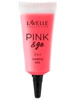 Lavelle - Кремовый Тинт для щек, губ и глаз Pink & Go 3 in1, тон 03