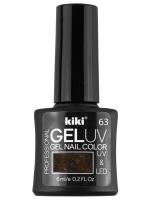 Kiki - Гель-лак для ногтей, тон 63 зеленая галактика