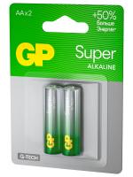 GP Batteries - Батарейки алкалиновые Super LR06 AA 2шт блистер 