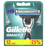 Gillette - Сменные кассеты Mach3 12шт