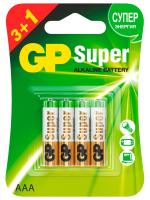 GP Batteries - Батарейки алкалиновые Super LR03 AAA 4шт