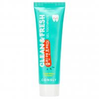 Consly - Зубная паста гелевая Clean & Fresh с экстрактом гинкго билоба и морских водорослей 105г