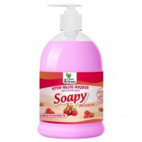 Clean&Green - Soapy Крем-мыло жидкое увлажняющее Малина в карамели 500мл дозатор