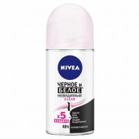 Nivea - Дезодорант роликовый Clear Невидимый для чёрного и белого 50мл 
