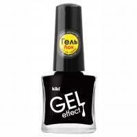 Kiki - Лак для ногтей Gel Effect, тон 016 черный