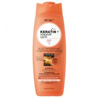 Витэкс - Keratin + Жидкий шелк Шампунь Восстановление и зеркальный блеск для всех типов волос 500мл