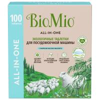 BioMio - Таблетки для посудомоечной машины многофунцкиональные All-in-One с эфирным маслом эвкалипта 100шт