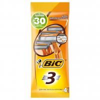 Bic - Станки для бритья 3 Sensitive одноразовые для чувствительной кожи 3-лезвия 4шт