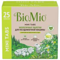 BioMio - Быстрорастворимые Таблетки для посудомоечной машины с эфирными маслами бергамота и юдзу 25шт