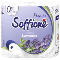 Soffione - Premio Туалетная бумага Toscana Lavander 3 слоя 4 рулона