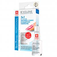 Eveline Cosmetics - Средство экспресс-сушка, защитное покрытие 3в1 60 секунд 12мл