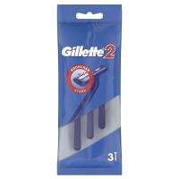 Gillette - Станки для бритья одноразовые Gillette 2 двухлезвийные 3шт 