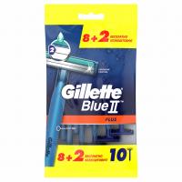 Gillette - Станки для бритья одноразовые Blue 2 Plus двухлезвийные 8+2шт