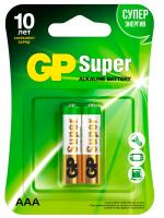 GP Batteries - Батарейки алкалиновые Super LR03 AAA 2шт блистер