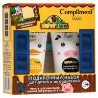 Compliment - Подарочный набор №1164 Kids Happy Farm (Крем для лица, рук и тела 150мл+Пенка для душа 150мл+Магнит)