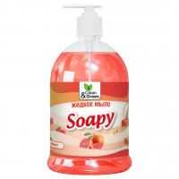 Clean&Green - Soapy Мыло жидкое Грейпфрут Эконом 1л дозатор