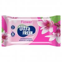 Ultra Fresh - Влажные салфетки Flower & Fruit 15шт 