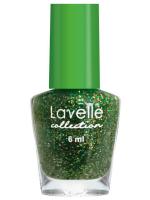 Lavelle - Лак для ногтей Mini Color, тон 113 прозрачный с желто-зеленым глитером