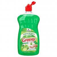 Clean&Green - Greeny Premium Средство для мытья посуды Лайм и мята 1000мл