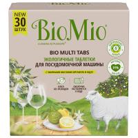 BioMio - Экологичные таблетки для посудомоечной машины с эфирными маслами бергамота и юдзу 30шт