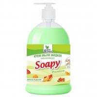 Clean&Green - Soapy Крем-мыло жидкое увлажняющее Арбуз и Дыня 1000мл дозатор