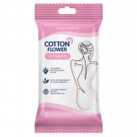 Cotton Flower - Влажные салфетки Intimate 15шт