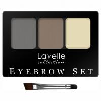 Lavelle - Набор для бровей, тон 03 светло-серо-коричневый