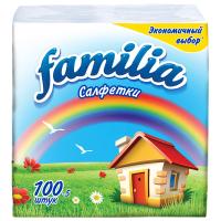 Familia - Салфетки бумажные Радуга 24*23 100шт