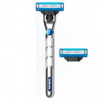 Gillette - Станок для бритья Mach3 Turbo 3D станок+2кассеты