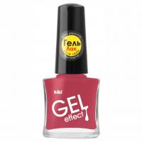 Kiki - Лак для ногтей Gel Effect, тон 025 коричнево-розовый